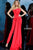 Jovani 1093ASC - Strapless Bow Bodice Jumpsuit Special Occasion Dress 6 / Red