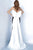 Jovani 12020SC - Bow Back Trumpet Evening Dress Evening Dresses 12 / Black/White