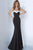 Jovani 12020SC - Bow Back Trumpet Evening Dress Evening Dresses 12 / Black/White