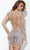 Jovani 171300SC - Rhinestoned Long Sleeve Cocktail Dress Cocktail Dresses