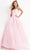 Jovani 1831 - Applique Prom Dress Bridesmaid Dresses 16 / Light Pink