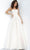 Jovani 1831 - Applique Prom Dress Bridesmaid Dresses 16 / Off White/Nude