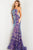 Jovani 22845 - Iridescent  Asymmetric Gown Prom Dresses 00 / Iridescent Purple