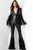 Jovani 23162 - V-Neck Sequin Feathers Pant Suit Formal Pantsuits