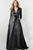 Jovani 23179 - Tie Waist Evening Dress Mother of the Bride Dresses 00 / Black