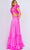 Jovani 23322SC - Sweetheart Ruffled Strap Prom Dress Prom Dresses 4 / Hot-Pink