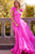 Jovani 23322SC - Sweetheart Ruffled Strap Prom Dress Prom Dresses 4 / Hot-Pink