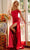 Jovani 23368SC - Draped Off Shoulder Prom Dress Prom Dresses 00 / Red