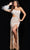 Jovani 23528 - Asymmetrical Neck Embellished Dress Evening Dresses