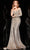 Jovani 23779SC - Off Shoulder Sequin Evening Gown Evening Dresses 14 / Gold