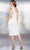 Jovani - 23886SC Asymmetrical Ruffled Detailed Cocktail Dress Cocktail Dresses 2 / White