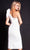 Jovani - 23886SC Asymmetrical Ruffled Detailed Cocktail Dress Cocktail Dresses 2 / White