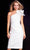 Jovani - 23886SC Asymmetrical Ruffled Detailed Cocktail Dress Cocktail Dresses 2 / White