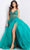 Jovani 23962 - Beaded Illusion Ballgown Special Occasion Dress 00 / Emerald