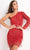 Jovani 2645SC - Fringed One Shoulder Cocktail Dress Cocktail Dresses