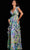 Jovani 34412 - Floral Print Flutter Long Dress Mother of the Bride Dresses