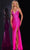 Jovani 36403 - Beaded V-Neck Prom Dress Prom Dresses 00 / Hot Pink