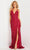 Jovani 36437 - Sequined V Neck Prom Dress Prom Dresses 00 / Rasberry