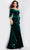 Jovani 36458SC - Quarter Sleeve Ruffled Peplum Evening Gown Mother of the Bride Dresses