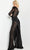 Jovani 36595 - Mesh Embellished Asymmetric Dress Formal Pantsuits