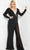 Jovani 36595 - Mesh Embellished Asymmetric Dress Formal Pantsuits