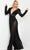 Jovani 36595 - Mesh Embellished Asymmetric Dress Formal Pantsuits