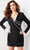 Jovani 36625 - Long Sleeve V-Neck Cocktail Dress Cocktail Dresses