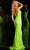 Jovani 36656SC - Sequin Mesh V-Neck Prom Gown Prom Dresses 10 / Neon Green