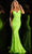 Jovani 36656SC - Sequin Mesh V-Neck Prom Gown Prom Dresses 10 / Neon Green