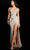 Jovani 36709 - Beaded High Slit Prom Gown Formal Gowns