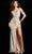 Jovani 36709 - Beaded High Slit Prom Gown Formal Gowns