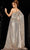 Jovani 36804SC - Cape Sleeve Sequin Evening Gown Prom Dresses 14 / Gold