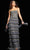 Jovani 36816 - Beaded Tiered Evening Gown Evening Dresses 00 / Gunmetal