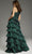 Jovani 37065 - One-Shoulder Floral Appliques Prom Gown Special Occasion Dress