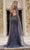 Jovani 37194 - Cape Sleeve Beaded Evening Gown Evening Dresses