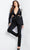 Jovani 37347 - Cut-Out Detailed Two-Piece Jumpsuit Formal Pantsuits