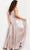 Jovani 37381 - Pleated Metallic Prom Gown Formal Gowns