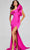 Jovani 37400 - One Shoulder Evening Gown with Slit Special Occasion Dress