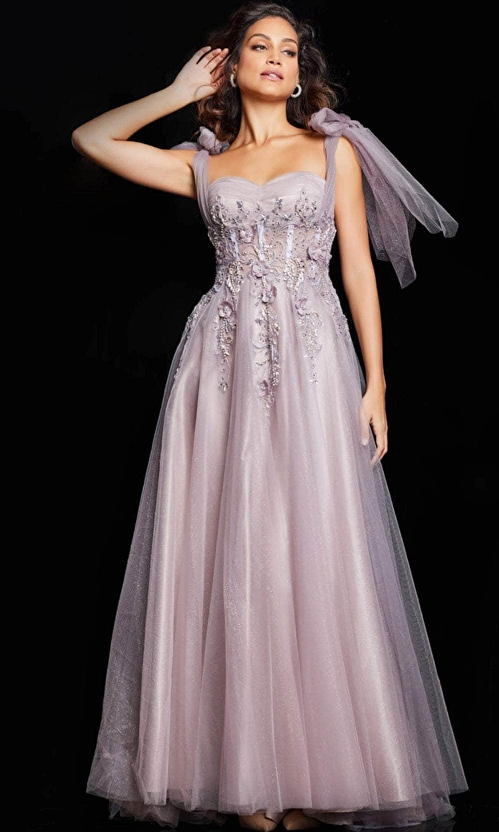 Mauve Dresses 2024 Mauve Color Dresses For Prom Couture Candy   Jovani 37467 Embellished Shoulder Evening Dress Evening Dresses 00 Mauve 33652524482643 2048x 