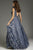 Jovani 37551 - Rhinestone Embellished Plunging V-Neck Prom Gown Special Occasion Dress