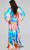 Jovani 37669 - Surplice V-Neck Multicolor Evening Gown Special Occasion Dress