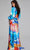 Jovani 37669 - Surplice V-Neck Multicolor Evening Gown Special Occasion Dress