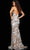 Jovani 37964SC - Sequined Plunging Neckline Prom Dress Prom Dresses 8 / Lime