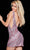 Jovani 37974SC - Sequin Motif Cocktail Dress Cocktail Dresses 14 / Gold/Silver