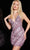 Jovani 37974SC - Sequin Motif Cocktail Dress Cocktail Dresses 14 / Gold/Silver