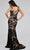 Jovani 38497 - Floral Appliqued Sleeveless Evening Gown Special Occasion Dress