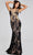 Jovani 38497 - Floral Appliqued Sleeveless Evening Gown Special Occasion Dress