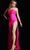 Jovani 38564 - Ruched Strapless Prom Dress with Slit Prom Dresses