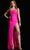 Jovani 38564 - Ruched Strapless Prom Dress with Slit Prom Dresses