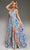 Jovani 38689 - Floral Printed Cut-Outs Prom Gown Special Occasion Dress